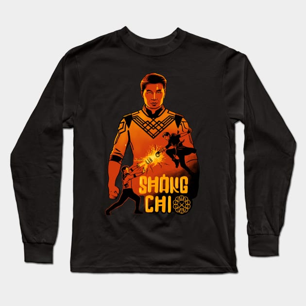 Mandarin Vs Shang-Chi Long Sleeve T-Shirt by ajax2099